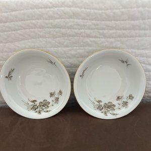 Fruit/Dessert (Sauce) Bowl Twilight Rose by JOHANN HAVILAND Set of 2.